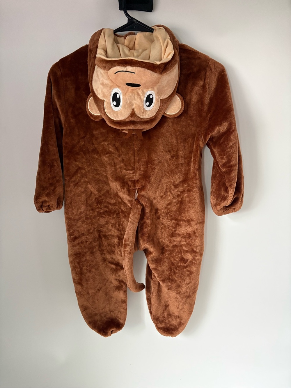 Unbranded Brown Plush Monkey One-Piece for Kids